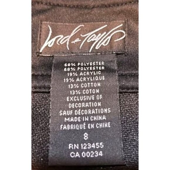 Lord & Taylor Womens Herringbone Skirt Size 8 - Picture 3 of 5